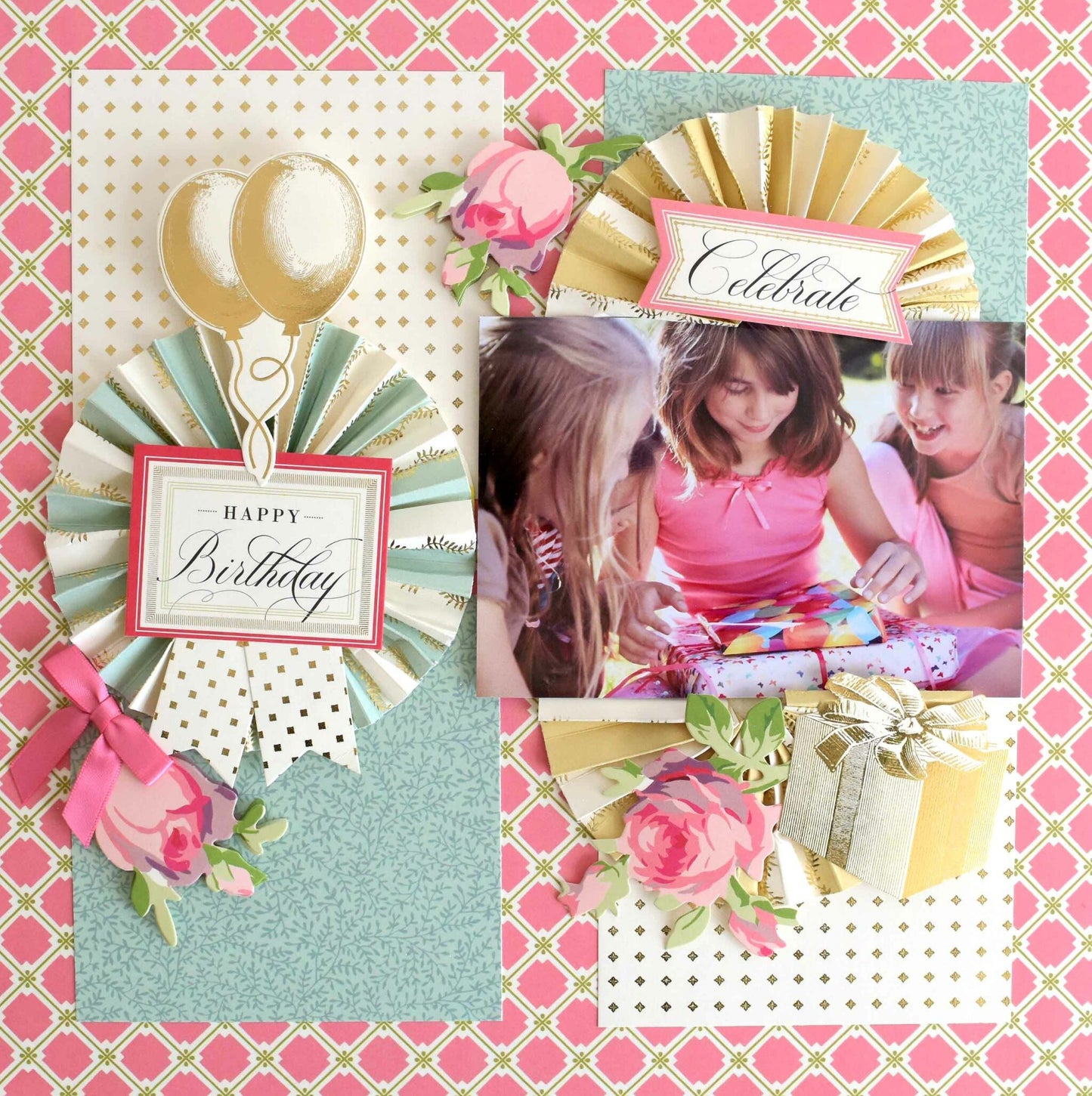a birthday card with a picture of a girl.