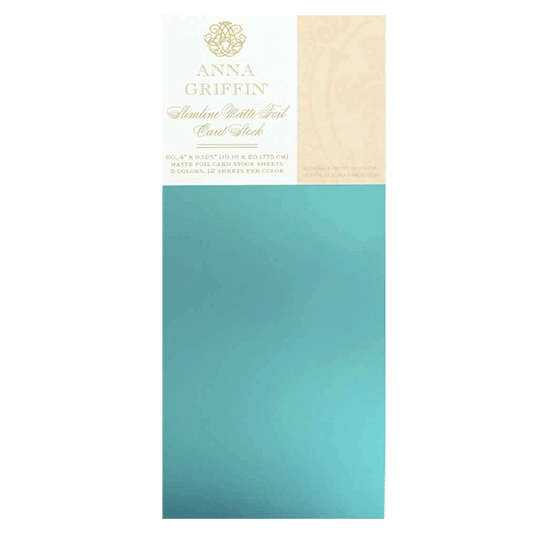 a blue and white bookmark with a gold emblem on it.