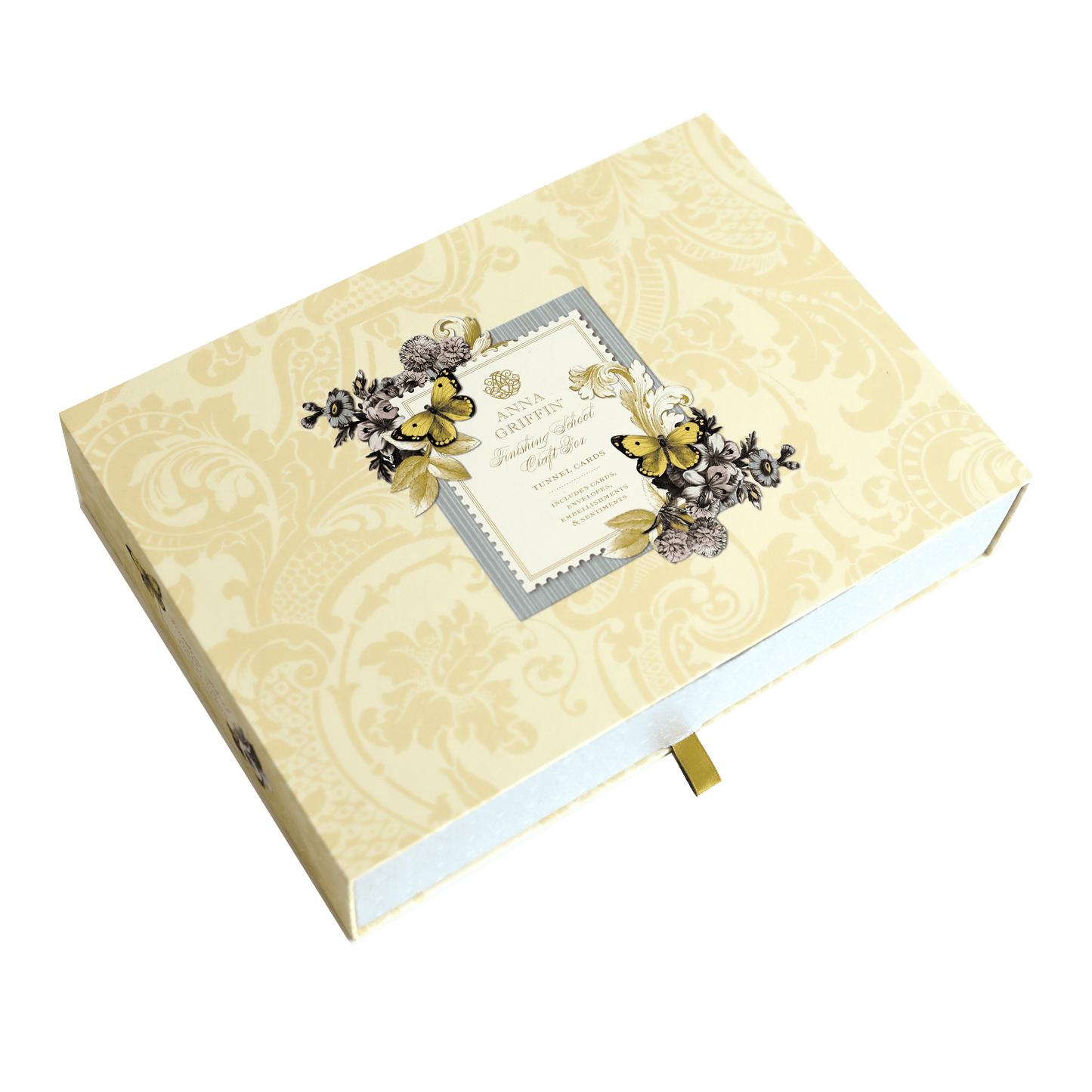 a box with a picture of flowers on it.