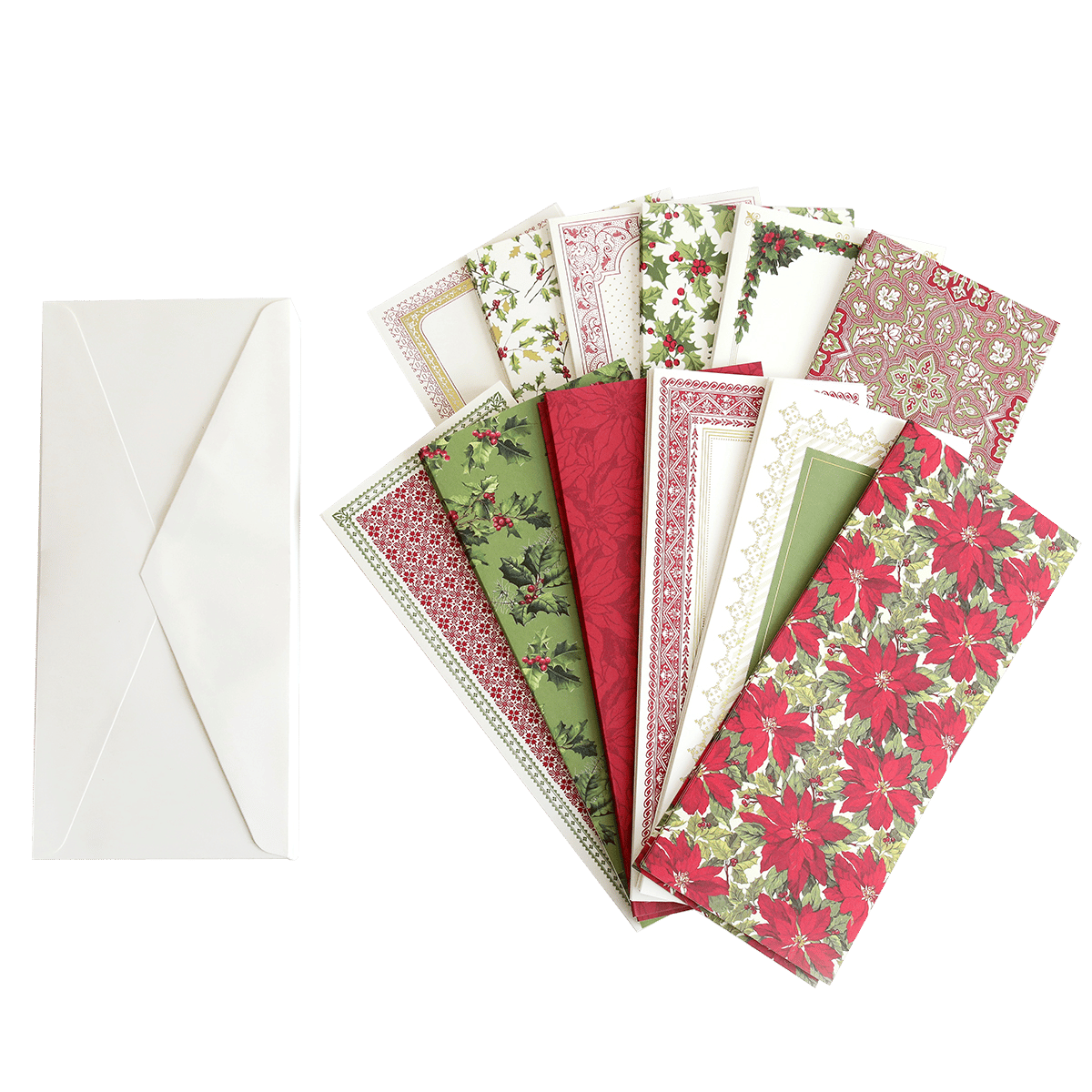 Anna Griffin Slimline Vintage Christmas Cards and Envelopes