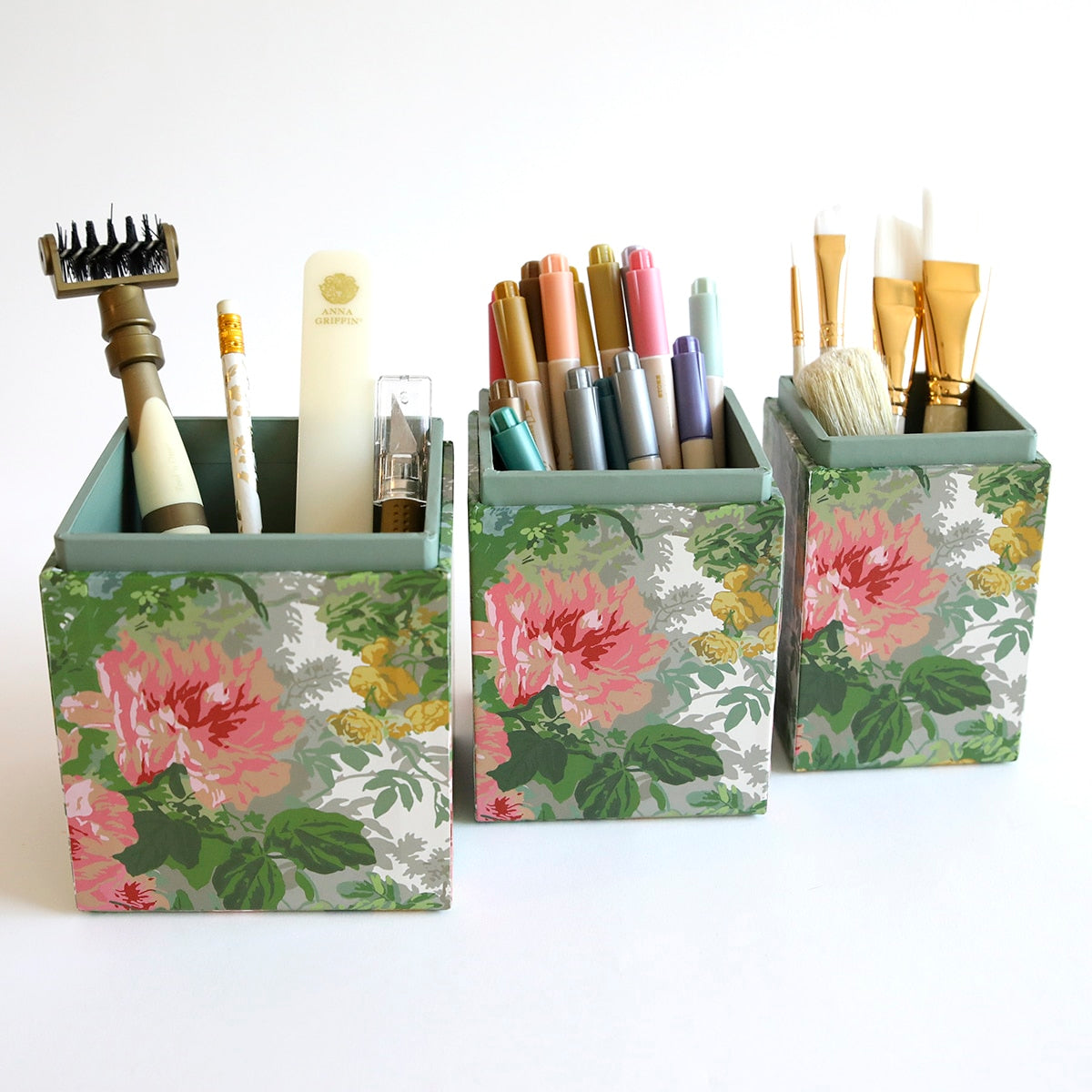 a couple of boxes that have toothbrushes in them.