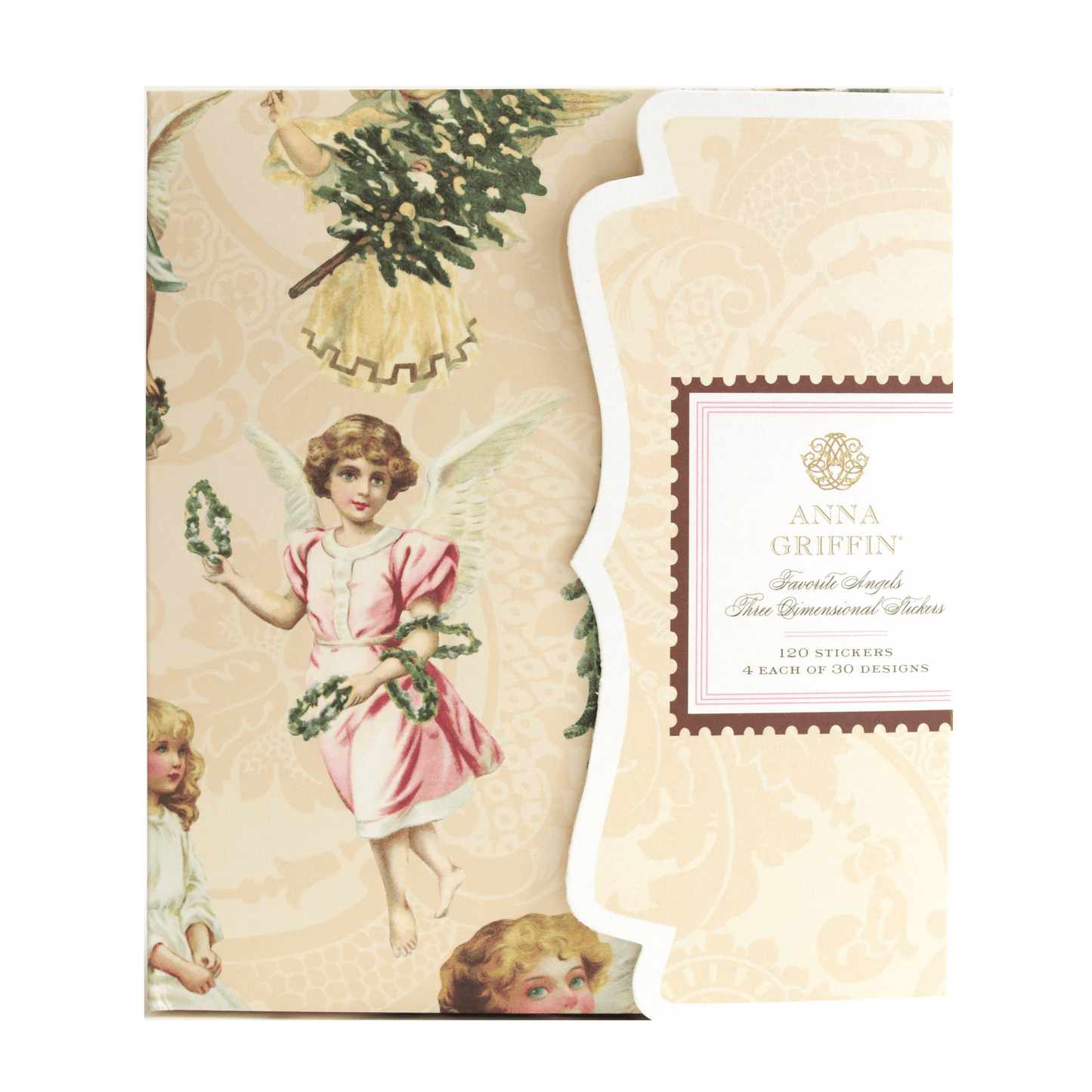 a card with a picture of an angel on it.