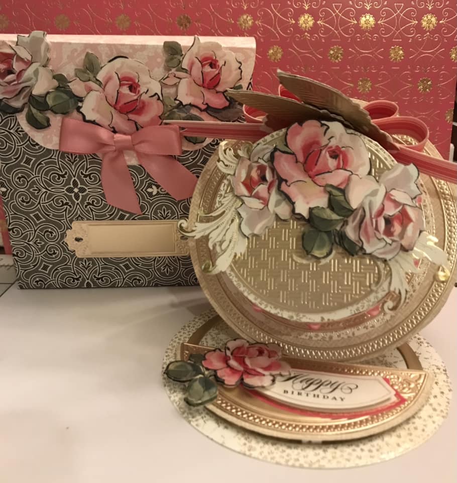 hat easel card and hat box