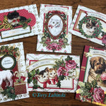 Various holiday cards with dogs and cats