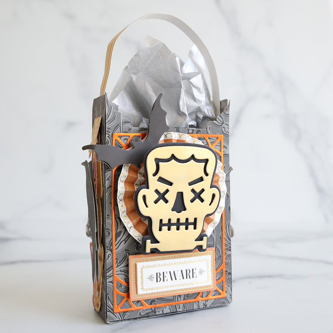 Trick or Treat Bag Box Dies- Made Easy