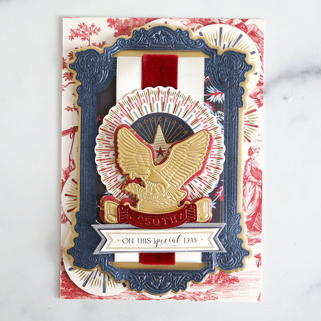 Pretty Patriotic 3D Frame Dies- Made Easy