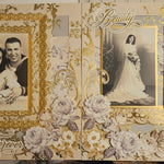 a beautiful wedding layout made from our Faded Rose Paper Collection