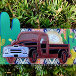 Father's Day card with Classic Truck Easel Dies and fun cacti!