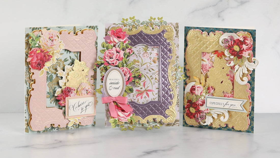 Tufted Rose Concentric Frames 3D Die Set- Made Easy