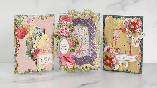 Tufted Rose Concentric Frames 3D Die Set- Made Easy