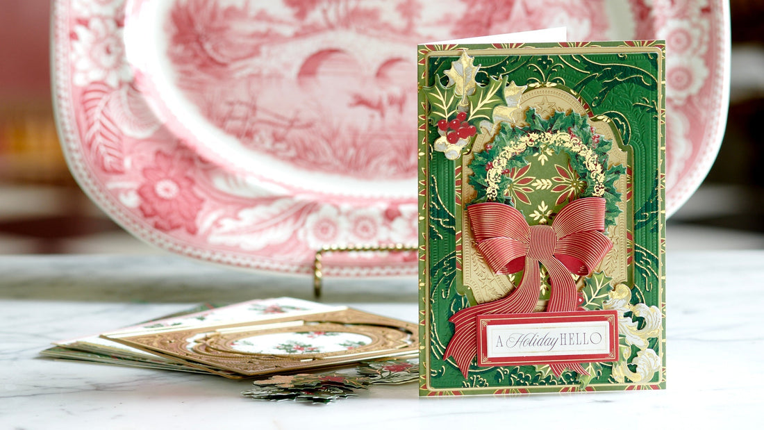 Layered, elaborate holiday card