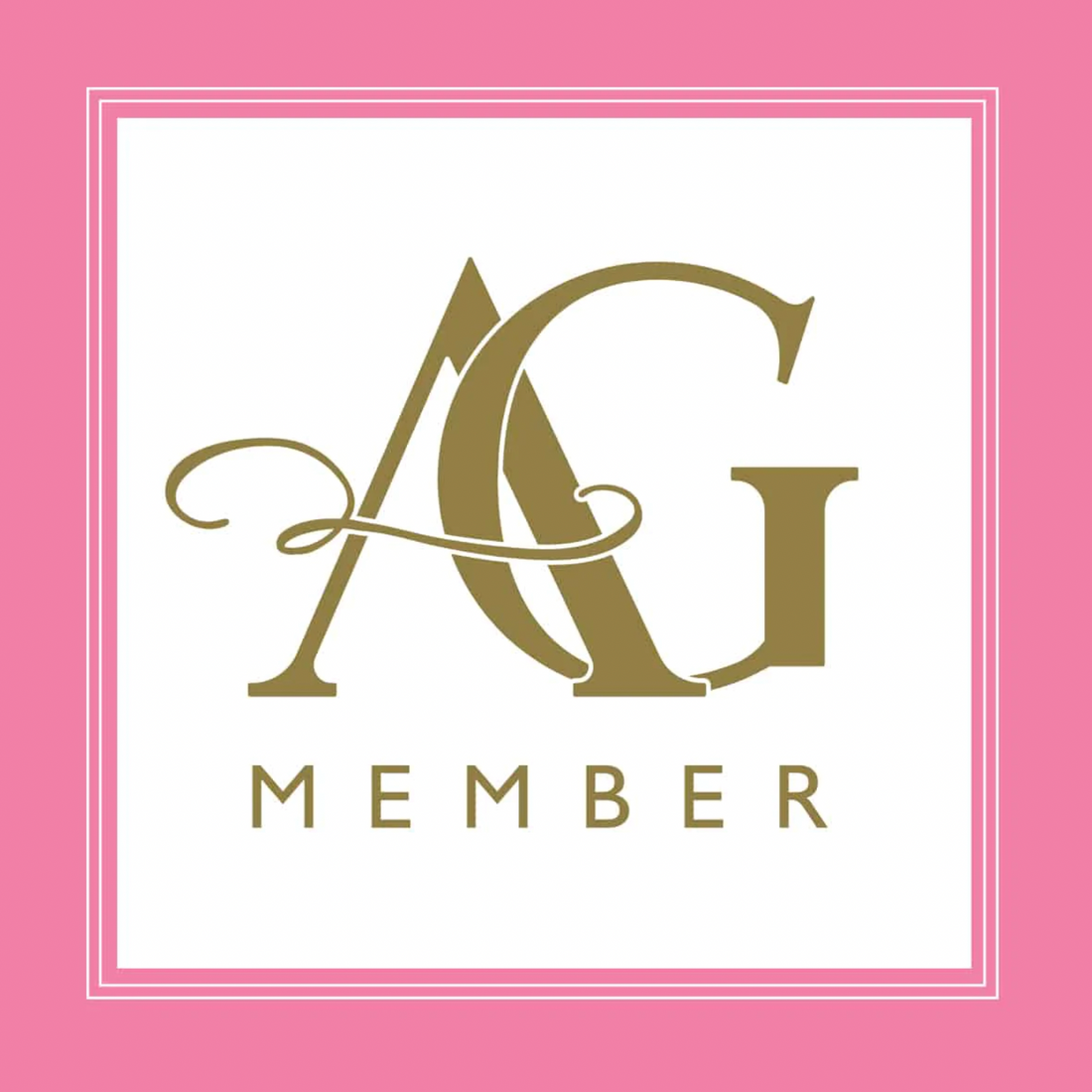 AG Member logo- pink and gold