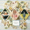Two framed wedding photos: the top shows a bride holding a bouquet close to her face; the bottom shows a bride and groom embracing outdoors with “Dreams” written below.