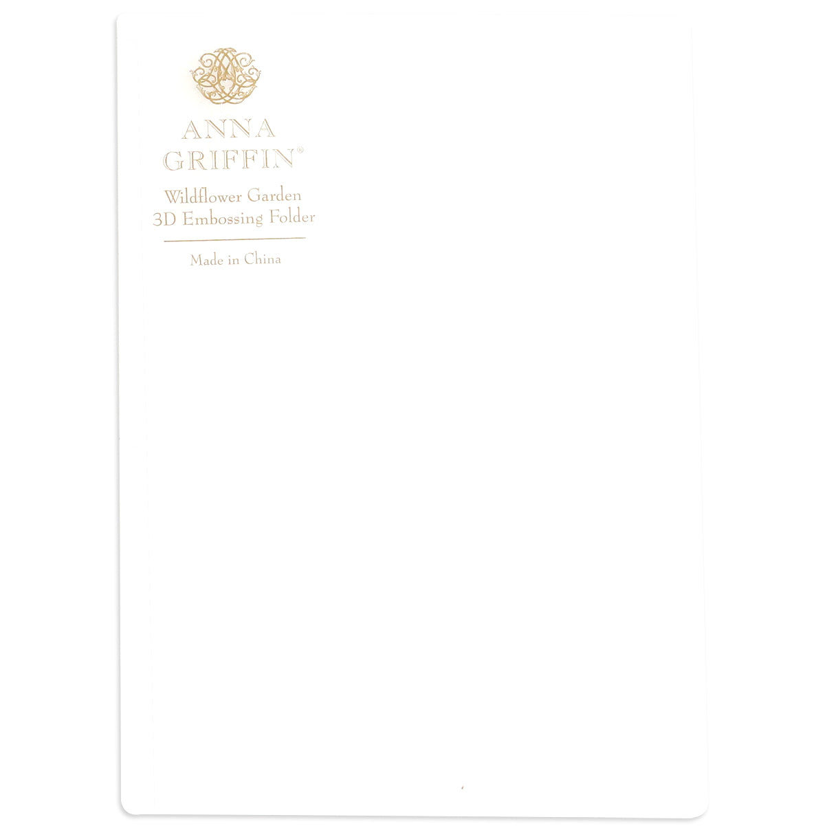 The "Wildflower 3D Folder and Dies" features elegant white packaging with gold text and a decorative emblem, suggesting the intricate designs inside. Use it with cutting dies to craft your own exquisite wildflower garden of embossed art.