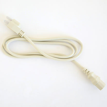 A white electrical power cord with a two-prong plug and socket, coiled on a white background—perfect for use with the Empress Gild Hot Foil Machine or any Anna Griffin heat-activated foiling system.