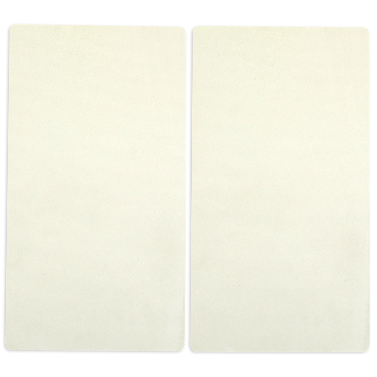 Set of 2 Empress Gild Top Plates—rectangular and off-white—are shown side by side on a plain light background, ideal as replacement mats for your Hot Foil Machine.