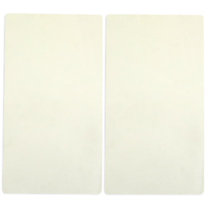 Set of 2 Empress Gild Top Plates—rectangular and off-white—are shown side by side on a plain light background, ideal as replacement mats for your Hot Foil Machine.