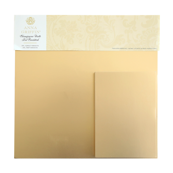 Champagne Metallic Cardstock in Matte Foil – Anna Griffin Inc.