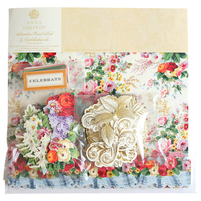 A package with a floral design and embellishments from the Annalise 12x12 Cardstock and Embellishments collection.