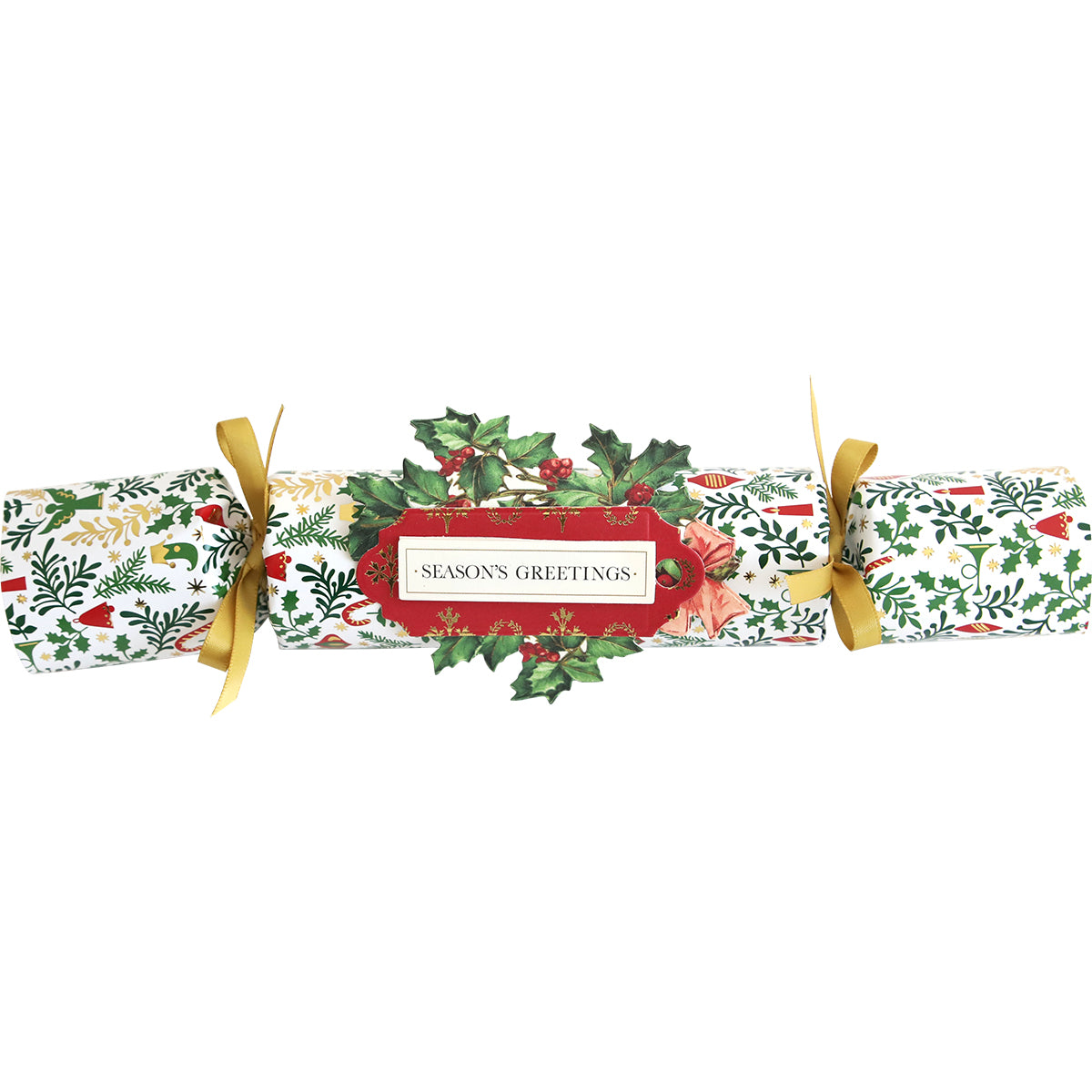 A fun favor with holly and berries on it, perfect for Christmas table decorations, the Christmas Crackers Dies are perfect for creating beautiful holiday crafts.