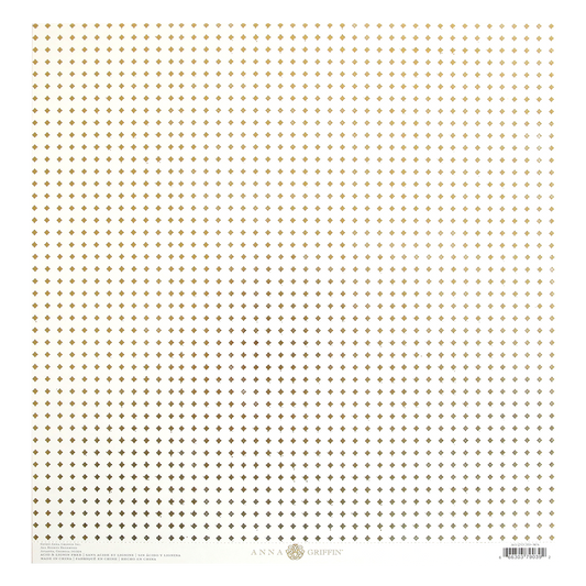 A single-sided image of a peg board adorned with Ivory Foil Diamonds 12x12 Cardstock, available in a pack.