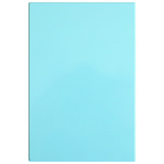 The Gilded Solid Foil Plate 4x6 is a rectangular, flat plate in solid light blue—ideal for card making or pairing with hot foil to create stunning metallic backgrounds on white.
