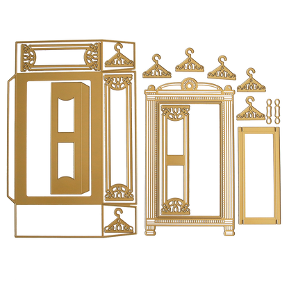 A set of Antique Armoire Dies perfect for crafting projects or custom cards. These Antique Armoire Dies are a must-have for any creative enthusiast.