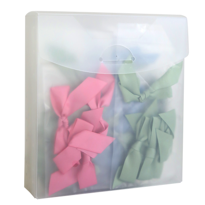 Two Perfect Bows Assortment, 100-piece in a clear bag, perfect for your craft project embellishments.