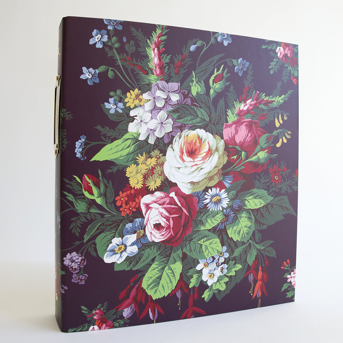 A Die Storage Binder - Astrid Floral Pattern with a floral design on the binder.