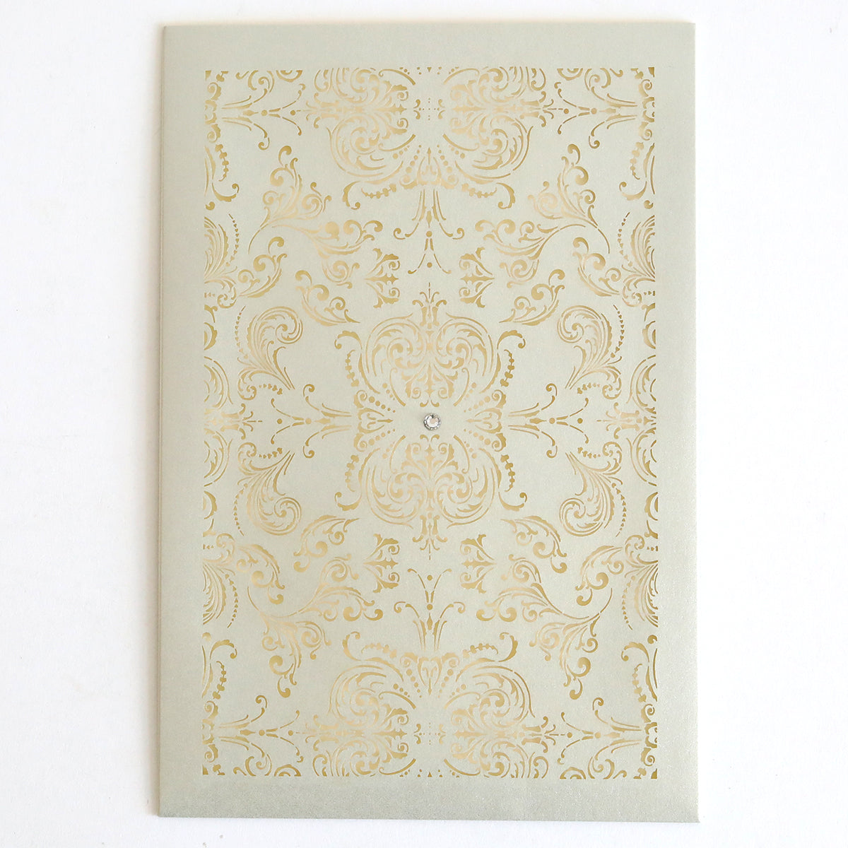 A set of 10 Silver Intricate Sleeve cards featuring elegant, detailed patterns—ideal for creating custom invitations or luxurious wedding invites.