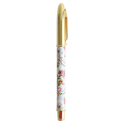 A decorative Phoebe Floral Gift Pen, perfect for stationery enthusiasts.