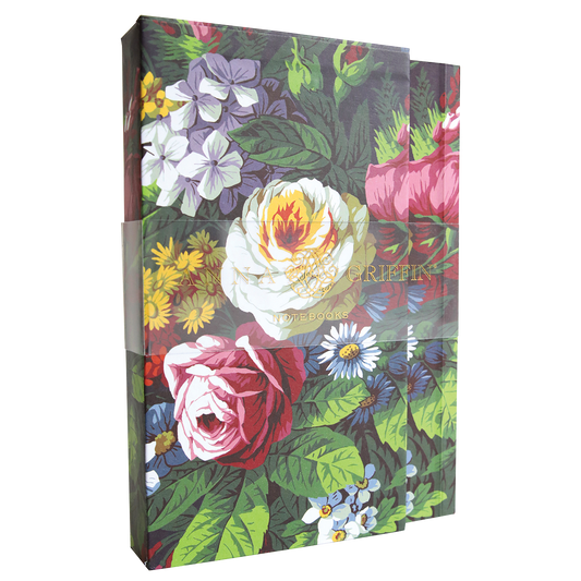 Astrid Floral Notebook Set with 30 pages.