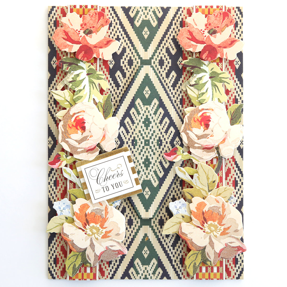 A Lomasi Cardstock Collection with flowers on it.