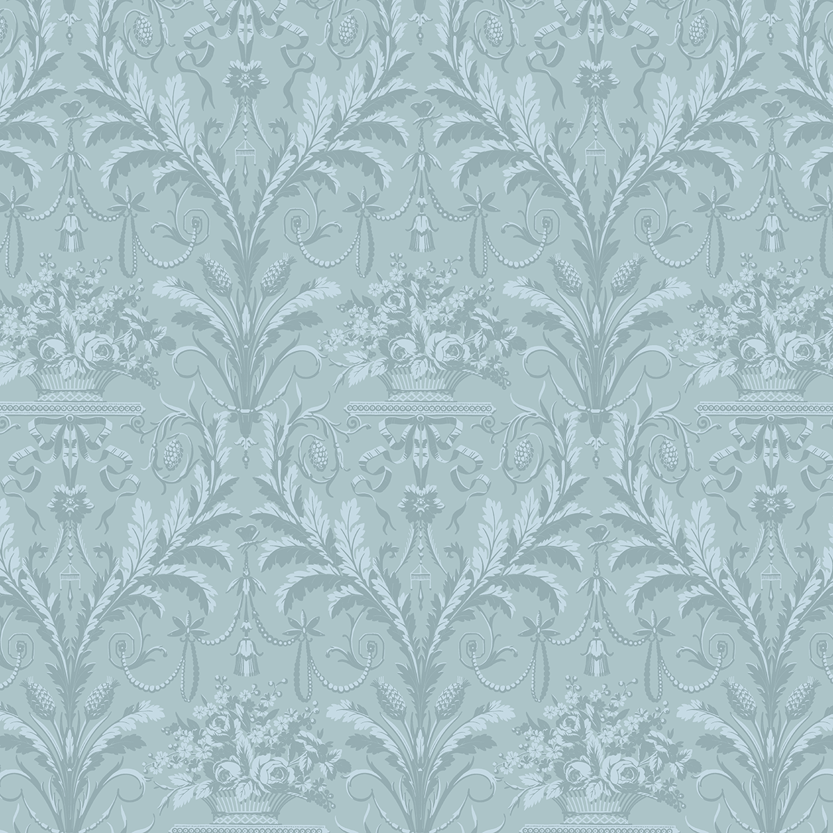 12x12 Phoebe Stripe Grey Cardstock (5 sheets) features ornate, repeating floral and foliage patterns—ideal for archival projects or crafting with this double-sided cardstock from the Phoebe collection.