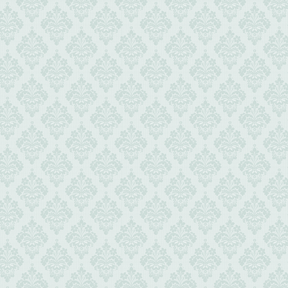 The 12x12 Virginia Main Floral Green Cardstock (5 sheets) features a damask floral pattern in green on a pale background, inspired by the Virginia collection. Perfect for archival use and elegant double-sided craft projects.