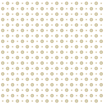 12x12 Virginia Flower Clusters Blue Cardstock (5 sheets) features seamless rows of green, brown floral shapes and X symbols on a light background—perfect for archival or double-sided cardstock crafting projects.