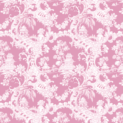 12x12 Lian Floral Branches Blue Cardstock (5 sheets) features a blue decorative toile pattern with floral motifs and garden scenes—ideal for double-sided cardstock projects or archival use.