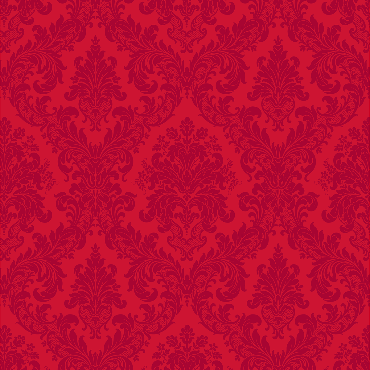 The 12x12 Christmas Medallion Red Text Paper features an ornate, symmetrical damask pattern with floral and leaf motifs—ideal for archival projects or adding festive elegance to your Christmas collection. Includes 5 double-sided sheets.