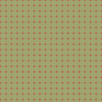 The 12x12 Christmas Holly White Text Paper (5 sheets) features a geometric red star pattern on green, ideal for holiday crafts or archiving with double-sided designs.
