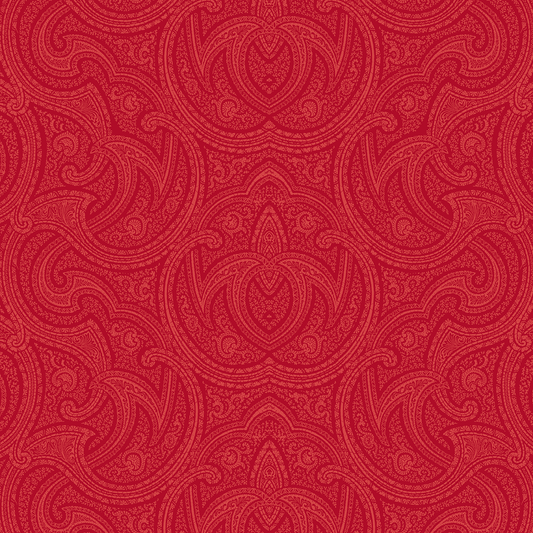 The 12X12 For Him Paisley Tonal Red Cardstock (5 sheets) features a detailed symmetrical paisley design in red tones—perfect for archives or pairing with your favorite Christmas collection double-sided cardstock.