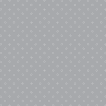 The 12x12 For Him Quiet Medallion White Text Paper features a seamless grid of light geometric shapes on a gray background. Each pack includes 5 acid and lignin free, double-sided sheets—ideal for your Christmas collection.