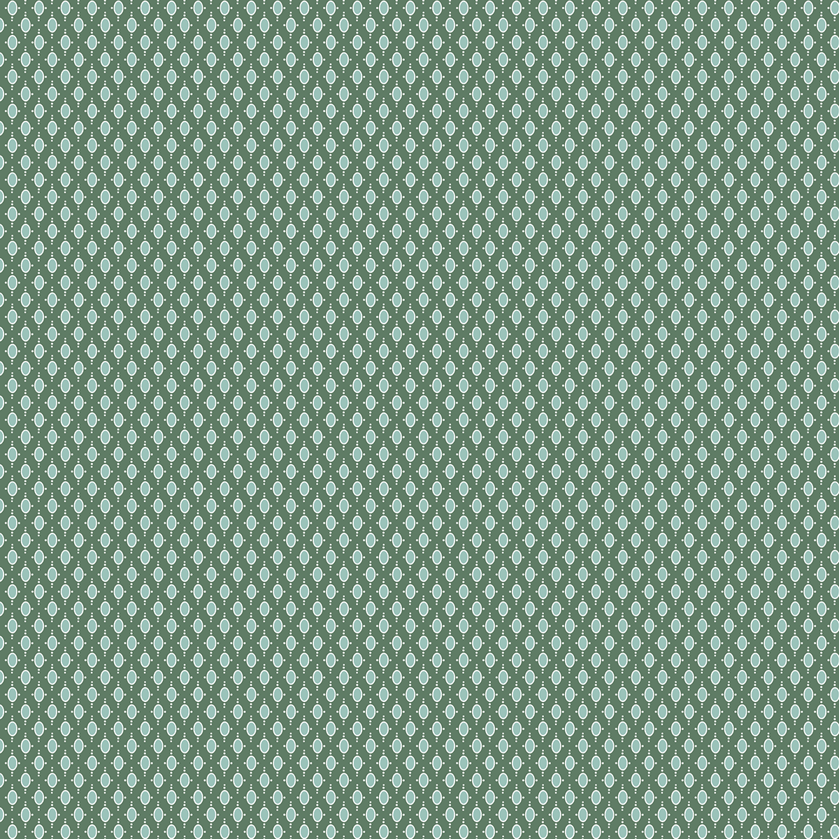 The 12x12 For Him Oval Medallion Green Text Paper features a green background with a repeating pattern of small, light blue diamond shapes—ideal for double-sided text or archival use. Includes 5 sheets, perfect for your Christmas collection.