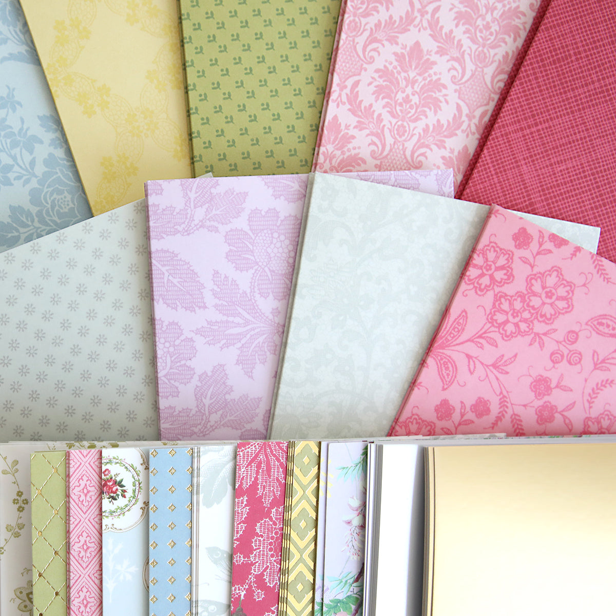 A variety of Paper Sneakers Refill Kit 3D patterned wallpapers displayed in an array.