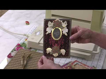 Venetian Gilded Frame Pattern Foil Plates