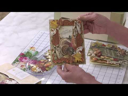 Fall Thanksgiving Postcards and Embellishments