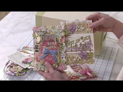 Antique Greetings Postcard Embellishment Stickers