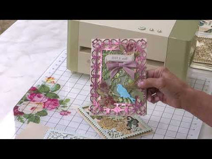 Bird and Floral Card Front Dies