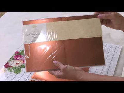 Luxury Matte Foil Cardstock Orange