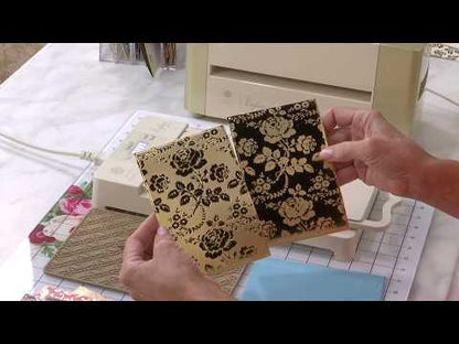Gilded Solid Foil Plate 4x6