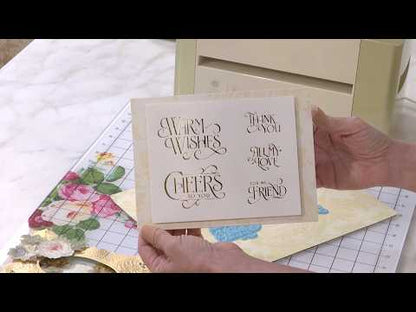 Gilded Essential Sentiments Foil Plates